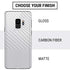 White Carbon Fiber Specialty Texture Material Galaxy S9 Skin